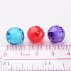 Mixed Color Transparent Acrylic  Faceted Round Beads X-TACR-S086-12mm-M-4