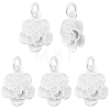 5Pcs 925 Sterling Silver Pendants STER-BBC0009-58-7