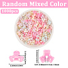 1000Pcs Plastic Beads KY-PA0001-23-2