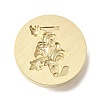 Wax Seal Brass Stamp Heads AJEW-D301-02G-J-1