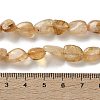 Natural Citrine(Heated) Beads Strands G-F827-A01-02-5