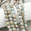 Natural Shoushan Stone Beads Strands G-B155-A01-8mm-1