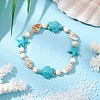 2Pcs 2 Styles Shell Beaded Bracelets BJEW-TA00589-01-1