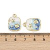 Alloy Rhinestone Pendants X-PALLOY-P311-02G-3