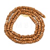 Natural Yellow Wood Lace Stone Wooden Jasper Beads Strands G-G345-C13-2x4mm-3