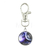 Galaxy Theme Luminous Glass Ball Pendant Decorations HJEW-JM02798-05-2