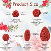 32Pcs 5 Styles Cinnabar Beads CARL-FS0001-01-3