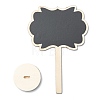Flower Boxwood Mini Chalkboard Signs WOOD-F010-03-2
