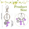 Alloy & Glass Keychains KEYC-YW00303-01-4