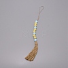 Fringed Beaded Pendant Decoration HJEW-TAC0012-18-1