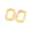 Brass Spring Gate Rings KK-K382-04G-2