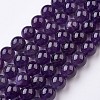 Natural Amethyst Bead Strands G-J376-20-10mm-1