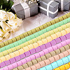 610Pcs 10 Colors Handmade Polymer Clay Bead Strands CLAY-SC0001-38C-4