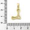 Brass Micro Pave Cubic Zirconia Pendants ZIRC-C012-01G-12-3