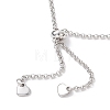 3Pcs 3 Styles 304 Stainless Steel Cable Chain & Venetian Chain & Rolo Chain Bracelet Making AJEW-JB01462-5