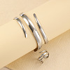 Alloy Spiral Cuff Bangles & Rings Sets FS-WG33B53-01-2