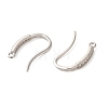 Anti-Tarnish Rhomdium Plated Sterling Silver Earring Hooks STER-NH0011-01P-2