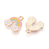 Alloy Enamel Charms X-ENAM-T022-26-2