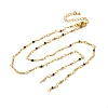 Brass Chain Necklace Making KK-K337-13G-06-1