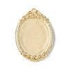 Brass Pendant Cabochon Settings KK-V005-01G-02-2
