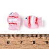 Transparent Glass and Enamel Beads Strands GLAA-T034-01A-4