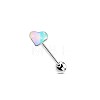 304 Stainless Steel & Acrylic Straight Barbell Tongue Rings FS-WG7AF88-02-1