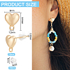 10Pcs Brass Stud Earring Findings KK-BC0011-29-2