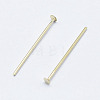 Brass Flat Head Pins KK-G331-11-0.7x20-NF-2