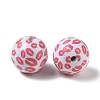 Printed Opaque Acrylic Beads AC-CBA6329-02B-02-2