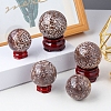 Natural Fish Roe Stone Crystal Ball Display Decorations PW-WG52652-02-2