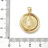 Religion Brass Pendants KK-P350-07B-G-3