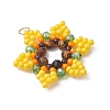 Glass Seed Beaded Pendants PALLOY-MZ01241-01-3