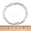 Platinum Tone Brass Micro Pave Cubic Zirconia Tennis Bracelets BJEW-B160-04P-05-6