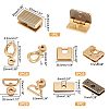 Zinc Alloy Bag Making Accessories FIND-WH0120-11G-2