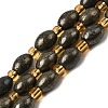 Natural Pyrite Beads Strands G-Z131-A01-01-2