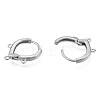 Tarnish Resistant 304 Stainless Steel Hoop Earrings Findings STAS-N092-193-3