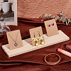 Wood Holder Stand for Earring Display Card ODIS-WH0038-81-5