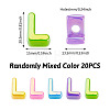 20Pcs UV Plating Opaque Acrylic European Beads OACR-TADJ0001-16L-3
