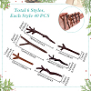 240Pcs 6 Styles Resin Snowman Hands DIY-GA0008-15-2