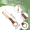 4Pcs Alloy U Shape Belt Hook Keychains KEYC-SC0002-19A-2