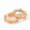 Brass Micro Pave Clear Cubic Zirconia Cuff Earring EJEW-Q703-004-NF-2