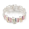 Coloful Alloy Enamel Links Stretch Bangles BJEW-B100-05S-2