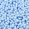 Opaque Colours Luster Glass Seed Beads SEED-B001-01A-07-3