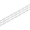 925 Sterling Silver Paperclip Chains STER-WH0011-07S-1