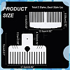 2Pcs 2 Style Plastic Bowknot Knitting Tools DIY-PH0021-49-2