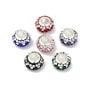 Alloy Rhinestone Clay Pave Beads ALRI-D300-02S-1