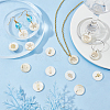 40Pcs 10 Style Natural Freshwater Shell Pendants SHEL-PH0001-20-2