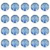 Half Round/Dome Tree Pattern Glass Flatback Cabochons for DIY Projects GGLA-YW0001-14L-1