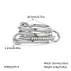304 Stainless Steel Finger Rings for Women QA6774-6-1