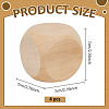 Schima Wood Blank Dice WOOD-WH0124-154C-2